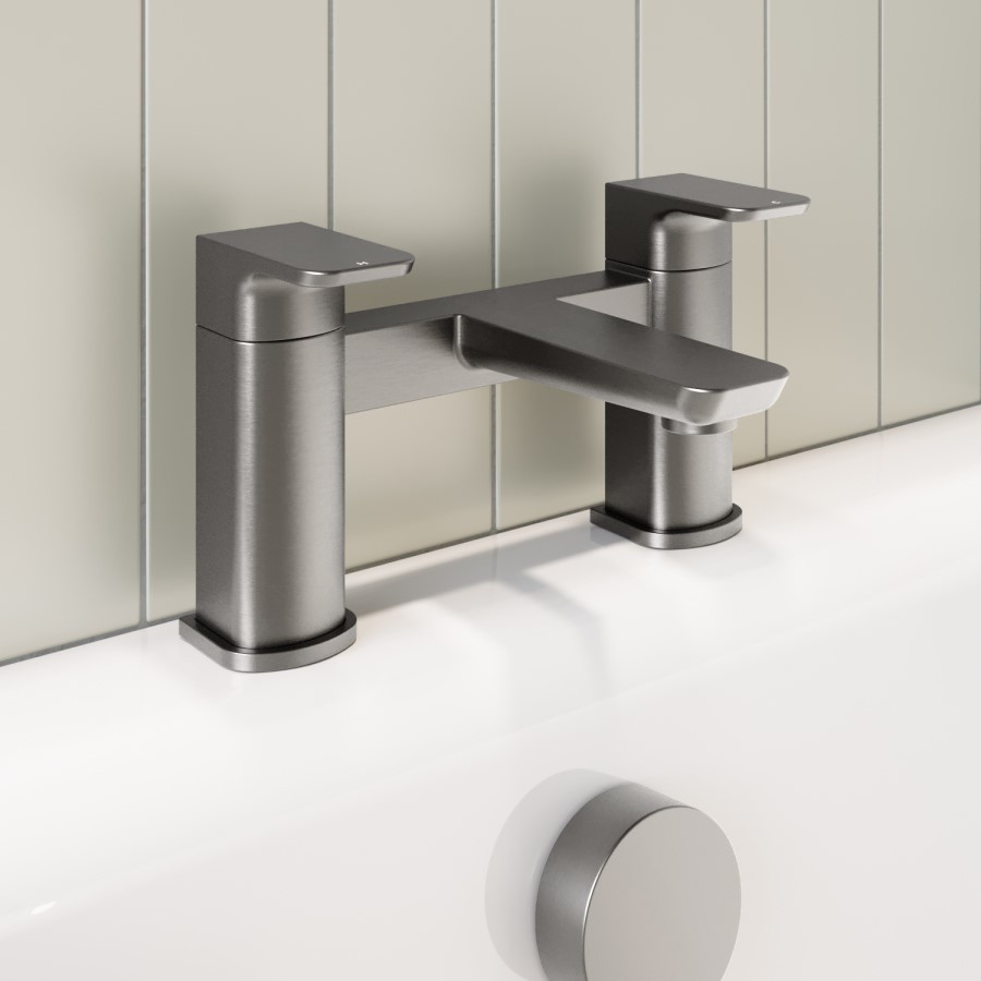 Gunmetal Bathroom Taps Pack With Shower - Zana