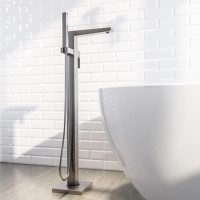 Gunmetal Freestanding Bath Shower Mixer - Zana