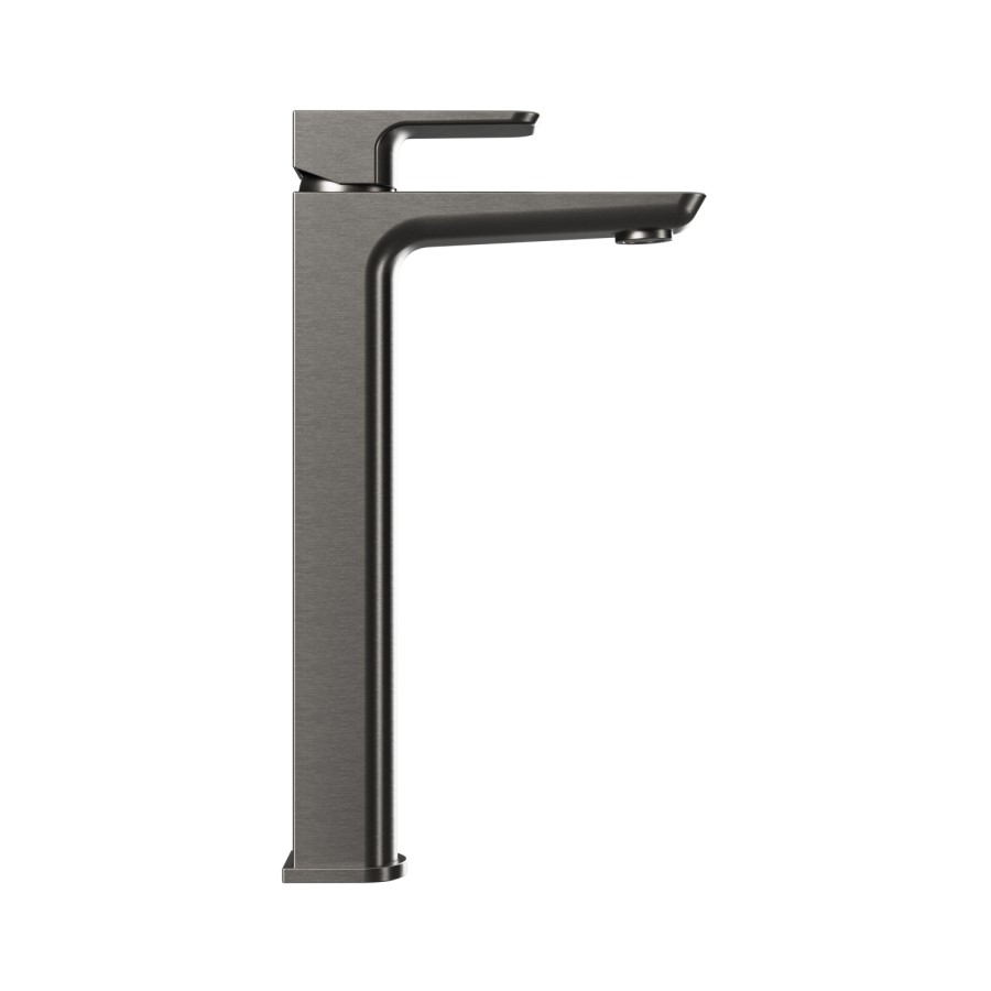 Gunmetal Tall Mono Basin Mixer Tap - Zana