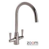 Zoom ZP1003 Bellagio Twin Lever Monobloc Chrome Tap