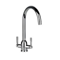 Zoom ZP1010 Brampten Twin Lever Monobloc Chrome Tap