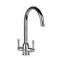 Zoom ZP1010 Brampten Twin Lever Monobloc Chrome Tap