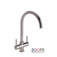 Zoom ZP1024 Contemporary Aquifier Twin Lever Chrome