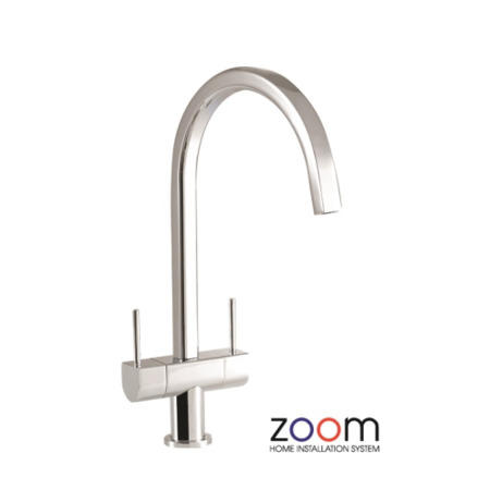 Zoom ZP1029 Stelvio Twin Lever Monobloc Chrome Tap