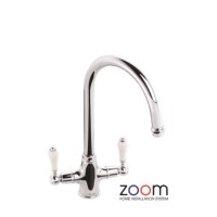 Zoom ZP1035 Ludlow Twin Lever Monobloc Chrome Tap