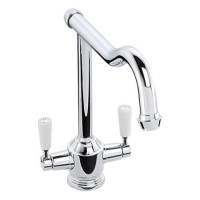 Zoom ZP1038 Gresham Twin Lever Monobloc Chrome Tap