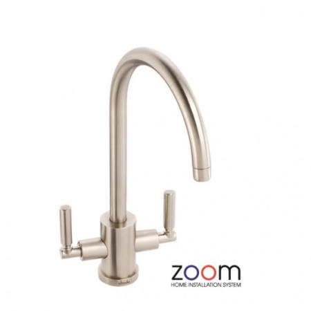 Zoom ZP1045 Atlas Twin Lever Monobloc Brushed Nickel Tap