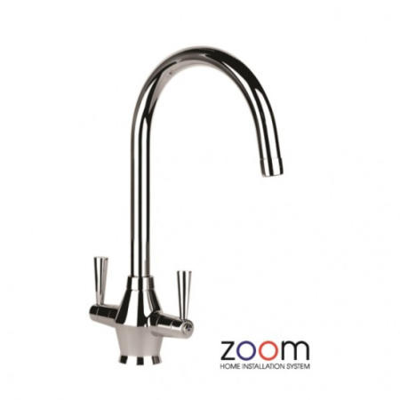Zoom ZP1059 Astral Twin Lever Monobloc Chrome Tap