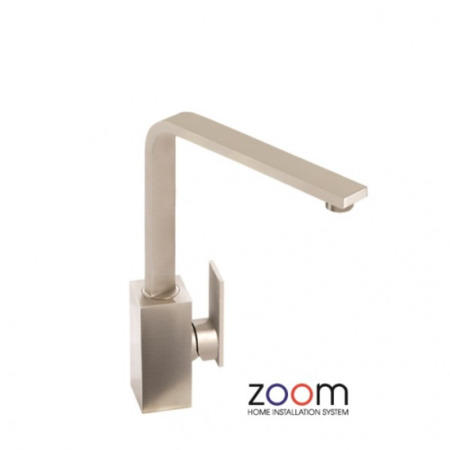 Zoom ZP1064 New Media Single Lever Brushed Nickel Mixer Tap
