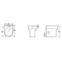 Arc Comfort Height Back to Wall Toilet - Without Seat