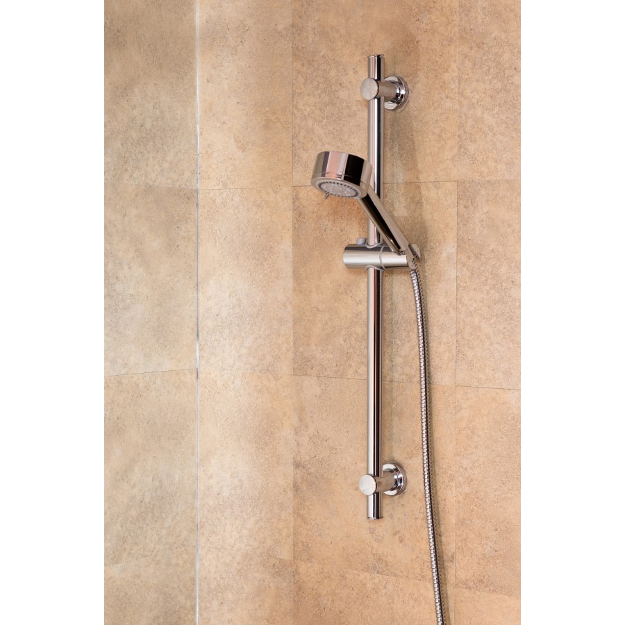 Thermostatic Bar Valve & Round Slide Rail Mixer Shower Kit