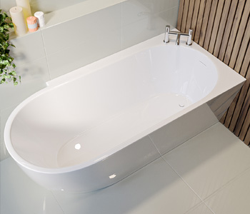 Better Bathrooms Very Soft Rug 'YAZZ' 100% Acrylic High Quality Unique Design Concrete blue grey 