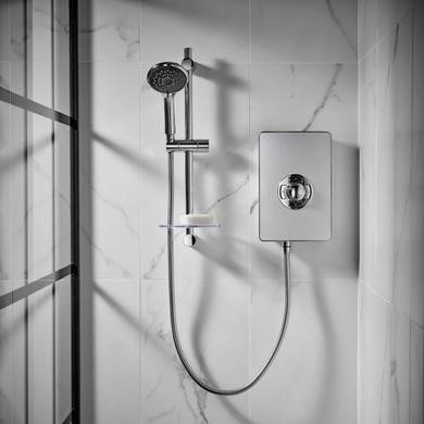 ONLY OPENED Aspirante 9.5kw Electric Shower Brushed Steel