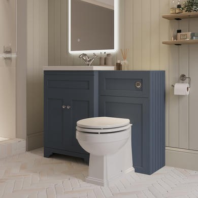 1100mm Toilet Sink Unit Traditional Toilet