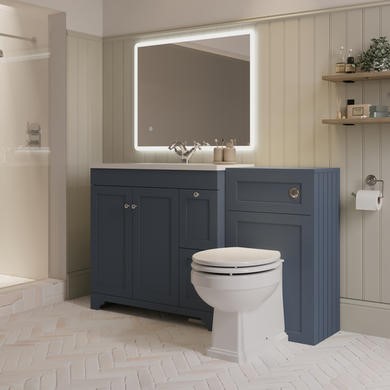 1400mm Toilet Sink Unit Traditional Toilet