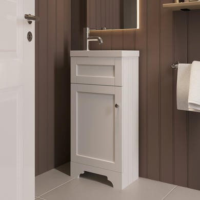 400mm Freestanding Cloakroom Vanity Unit Basin