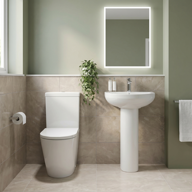 Close Coupled Toilet Basin Bathroom Suite
