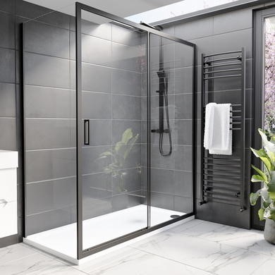1700x900mm 8mm Glass Rectangular Sliding Shower Enclosure