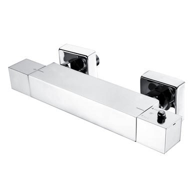 ONLY OPENED thermostatic square bar shower valve bottom outlet