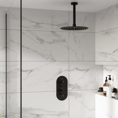 1 Outlet Ceiling Mounted Thermostatic Mixer Shower Set
