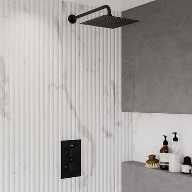 1 Outlet Wall Mounted Thermostatic Mixer Shower Set