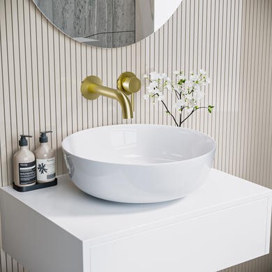 ONLY OPENED Round Countertop Basin 415mm