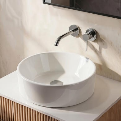 ONLY OPENED Round Countertop Basin 385mm