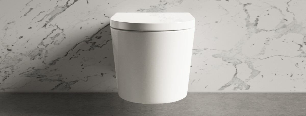 ᐅ【WOODBRIDGE Intelligent Compact Elongated Dual-flush wall hung toilet with  Bidet Wash Function, Heated Seat & Dryer. Matching Concealed Tank system  and White Marble Stone Slim Flush Plates Included.LT611 +  SWHT611+FP611-WH-WOODBRIDGE】