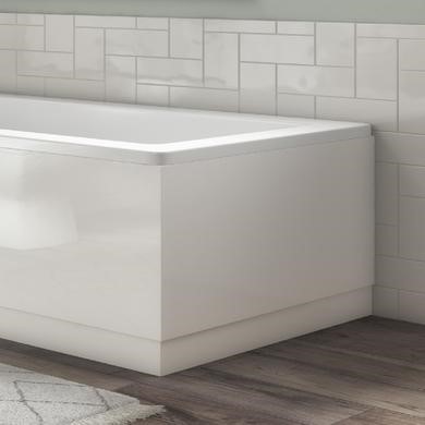 Wooden L Shape Bath End Panel Gloss