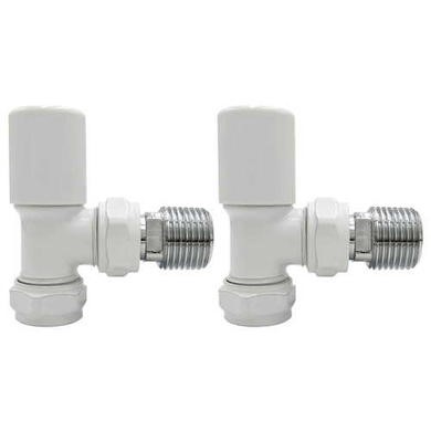 Round Angled Radiator Valves