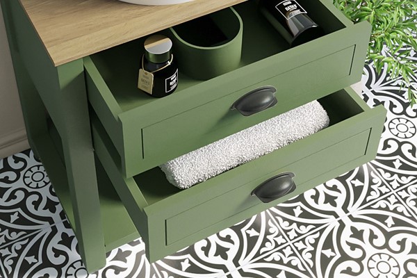Recessed drawers