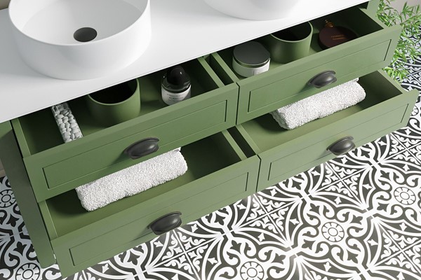 Recessed drawers