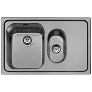 1.5 Bowl Inset Stainless Steel Kitchen Sink Right Hand Drainer Alba