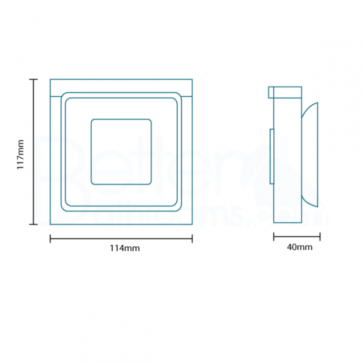 Avant Premium Cubic Soap Dish & Holder