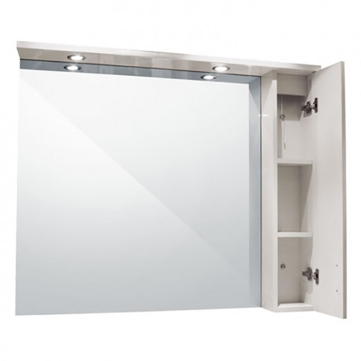 Windsor 1200 Mirror With Cabinet Amp 2 Lights 1000 L 1200