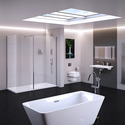 1400 x 800 Trinity Walk In 10mm Shower Pack