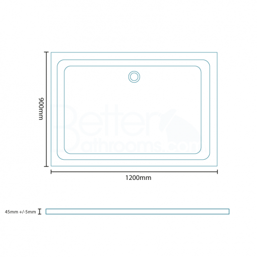 Easy Plumb 1200 x 900 Rectangular Shower Tray