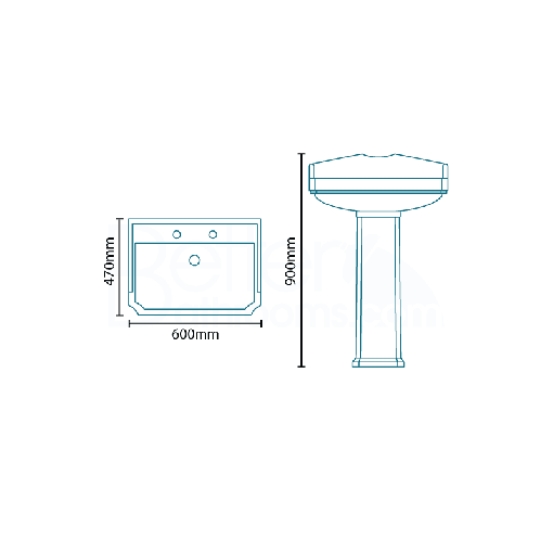 Victoriana Full Pedestal Basin