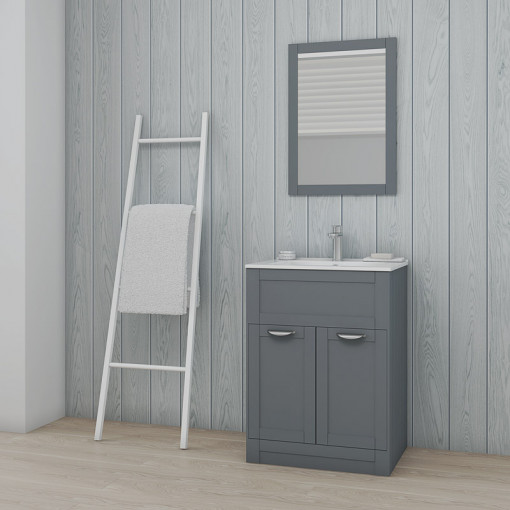 Nottingham Grey Framed Mirror