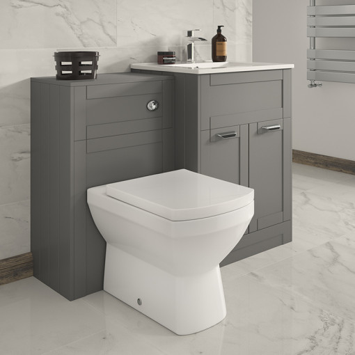 Nottingham 600 Grey Combination Unit with Back to Wall Toilet