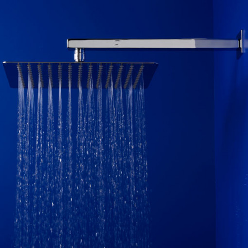 UltraThin Designer Square 300mm Shower Head & Wall Arm
