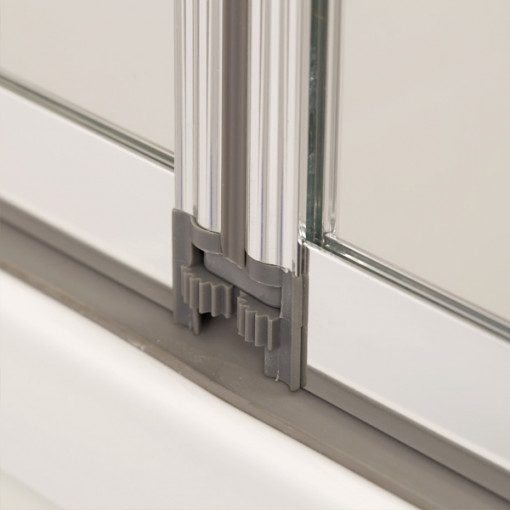 Large Straight Top 4 Fold Bath Shower Screen