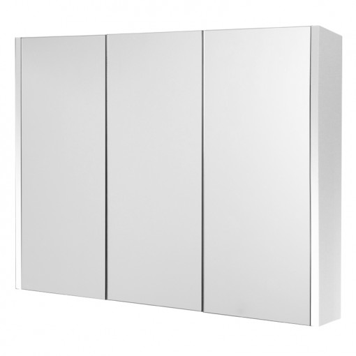 Windsor / Cuba / Aspen 90cm 3 Door White Mirror