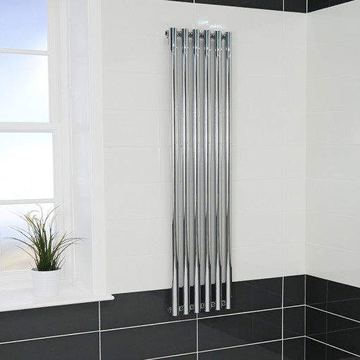 Langham 1600 x 395 Single Panel Chrome Radiator