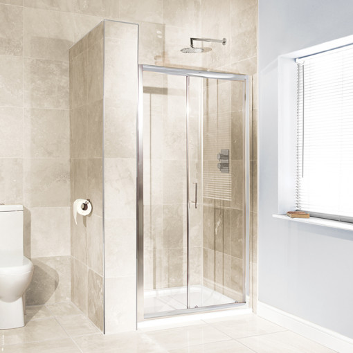 Aquafloe™ 6mm 1000 x 700 Sliding Door Shower Enclosure