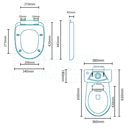 Comfort Height Close Coupled Toilet