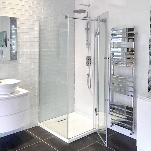 1000 X 1000 Hinged Shower Enclosure