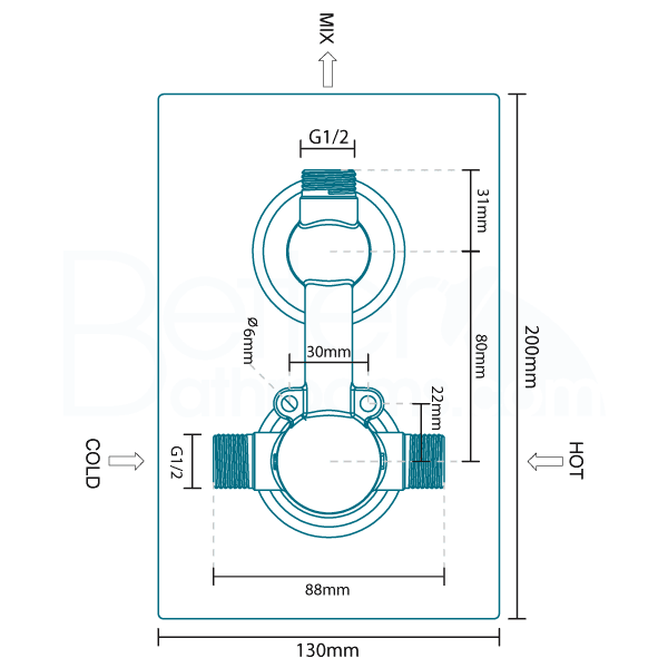 Eco S9 Concealed Dual Control Shower Valve
