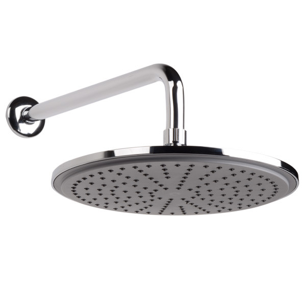 Round 25cm Rain Shower Head and Wall Arm