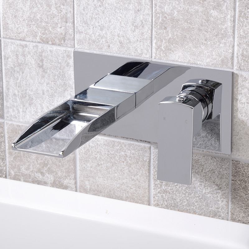 Tabor Waterfall Wall Mounted Bath Filler